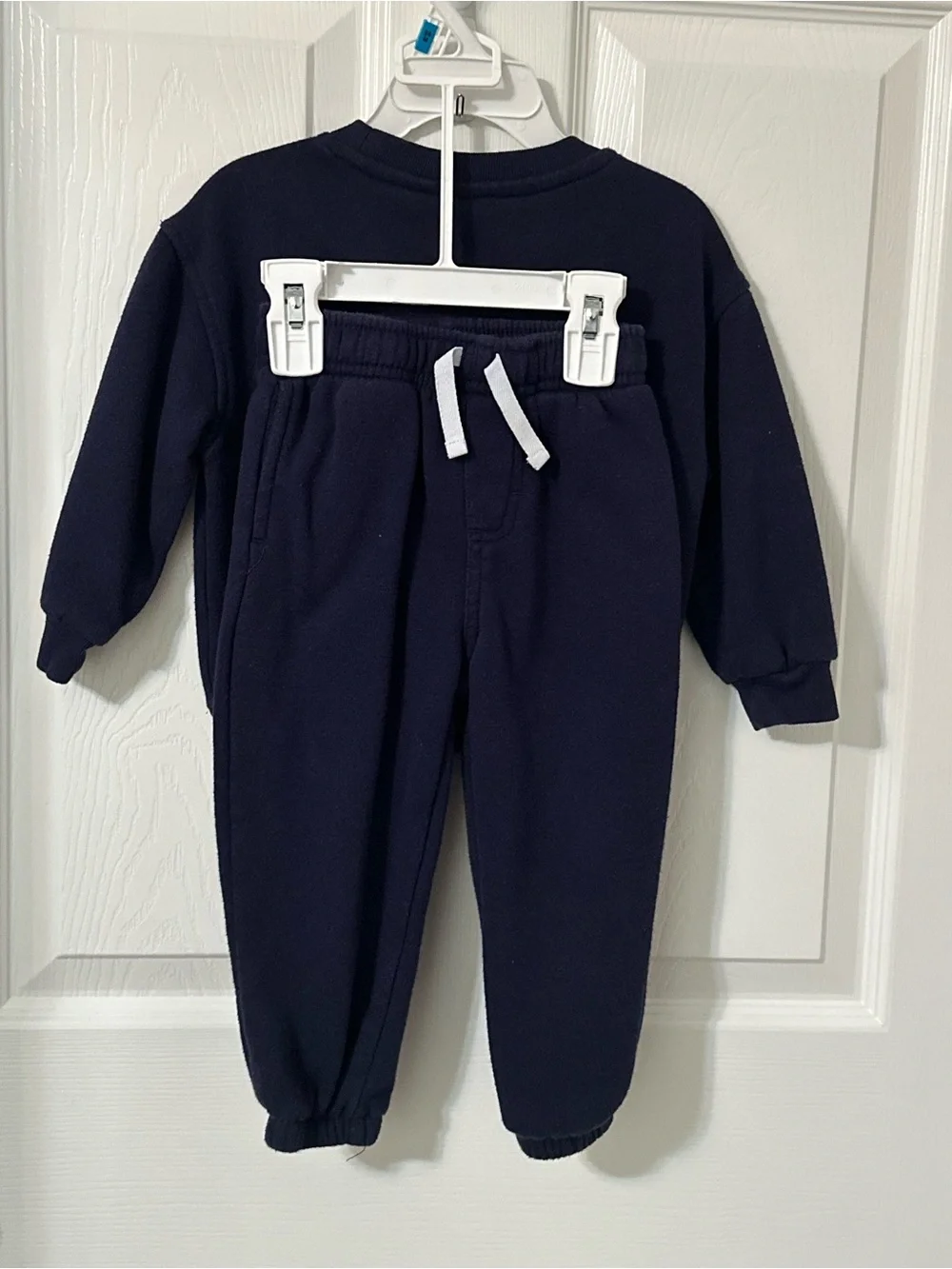 GAP Navy Kids Sweatshirt And Fleece Jogger Sweatpants Set